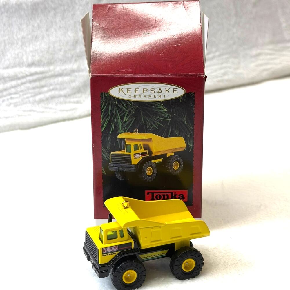 Hallmark Tonka Mighty Dump Truck Keepsake Ornament 1996 Diecast metal